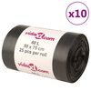 vidaXL atkritumu maisi, 250 gab., melni, 60 L