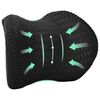 vidaXL Kakla spilvens Melns Atmiņas putas 30,5 x 21,5 x 13 cm
