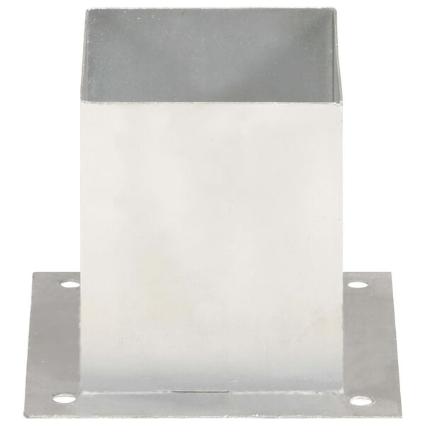 vidaXL stabu pamatnes, 4 gab., cinkots metāls, 121 mm