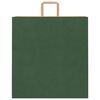 vidaXL papīra maisiņi 250 gab. ar rokturiem, zaļi, 45x17x48 cm