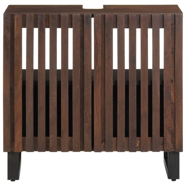 vidaXL vannasistabas izlietnes skapītis, 62x34x58 cm, mango masīvkoks