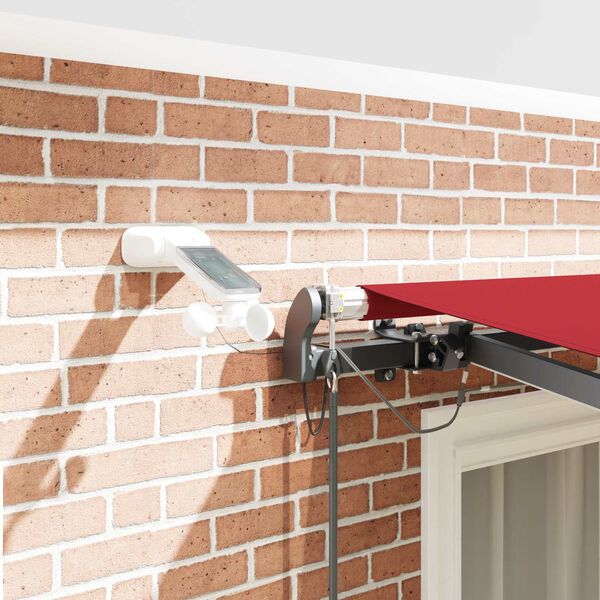 vidaXL Pārsega audums ar Sarkana 300 x 250 cm Poliesters