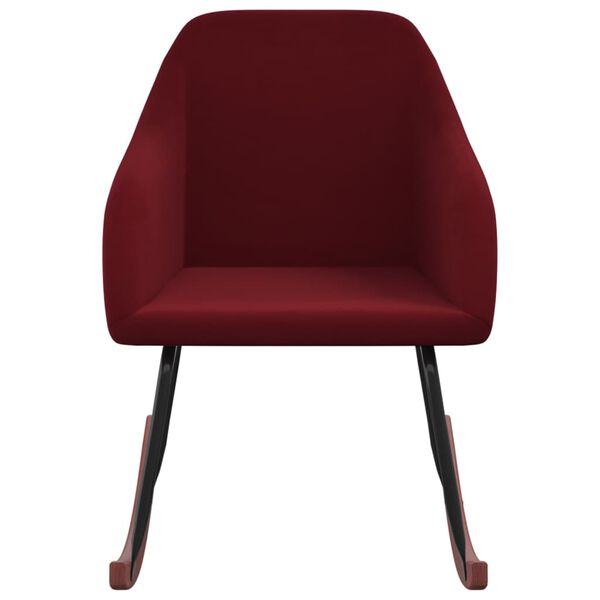 vidaXL &scaron;ūpuļkrēsls, vīnsarkans samts