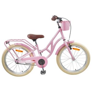 vidaXL Bērnu Velosipēds 24 Collas no 8 līdz 12 gadiem Gai&scaron;i rozā