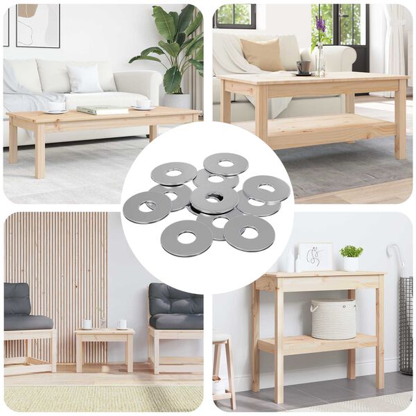 vidaXL Uzgriežņi 9000 pcs Sudraba Dzelzs