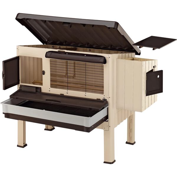 Ferplast vistu būris Happy Farm 120, plastmasa, bē&scaron;s, 57320000