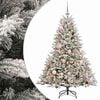 vidaXL Mākslīgā Ziemassvētku egle ar bumbiņu 120 cm 150 LED