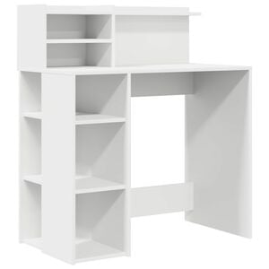 vidaXL Galds Balts Inženierijas koks 90 x 48 x 101,5 cm