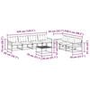 vidaXL Āra dīvānu komplekts ar spilvenu 8 pcs Dabīgs un gai&scaron;i pelēks