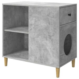 vidaXL Kaķu māja Betons 72 x 42.5 x 70 cm Inženierijas koks