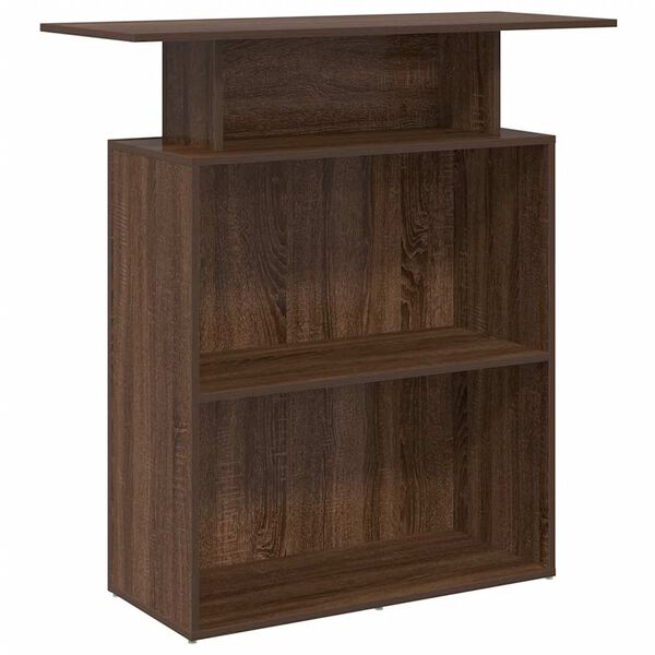 vidaXL reģistratūra, brūna ozola, 100x40x104 cm, inženierijas koks