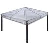 vidaXL Lapene seguma nomaiņa 300 x 300 x 26 cm Caurspīdīgs PVC