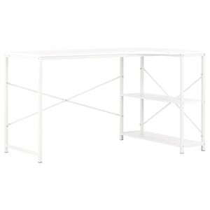 vidaXL datorgalds, balts, 120x72x70 cm