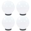 vidaXL LED lampas, 4 gab., sfēriskas, 20 cm, PMMA
