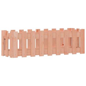 vidaXL dārza puķu kaste, žoga dizains, 100x30x30 cm, egles masīvkoks