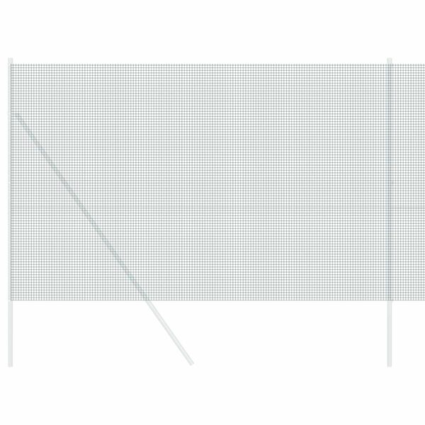 vidaXL Metinātās stieples žogs Zaļa 1.5 x 10 m