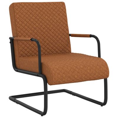 vidaXL konsoles krēsls, matēti brūna mākslīgā āda