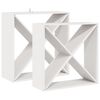 vidaXL Vīna plaukts 2 gab. Balts 62 x 25 x 62 cm Ciets priedes koks