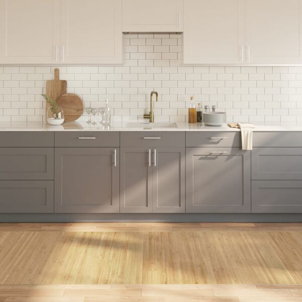 vidaXL paklājs, taisnstūra forma, dabīga krāsa, 100x400 cm, bambuss