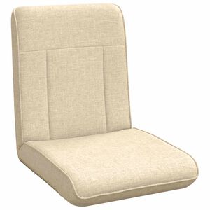 vidaXL Grīdas krēsls Krēmkrāsa 50 x 73 x 60 cm audums