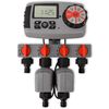 vidaXL automātiskais lietus taimeris, 4 stacijas, lietus sensors, 3 V