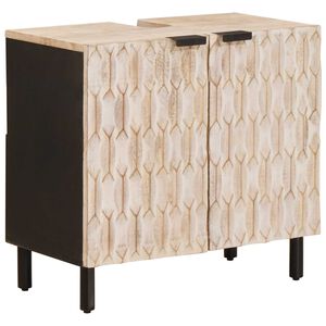 vidaXL Vannas istabas izlietnes skapītis Balts 62 x 33 x 58 cm