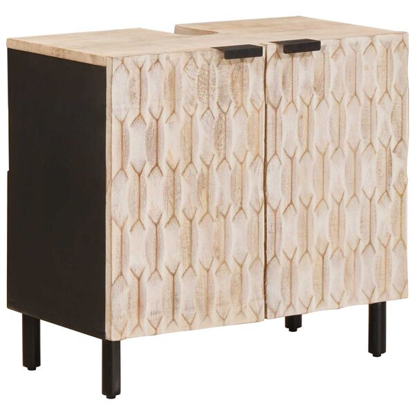 vidaXL Vannas istabas izlietnes skapītis Balts 62 x 33 x 58 cm