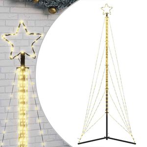 vidaXL LED Ziemassvētku eglīte 525 LED Silti Balta 302 cm