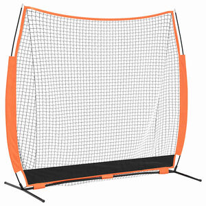 vidaXL Beisbola treniņu tīkls Melns 250 x 106,5 x 210 cm Poliesters
