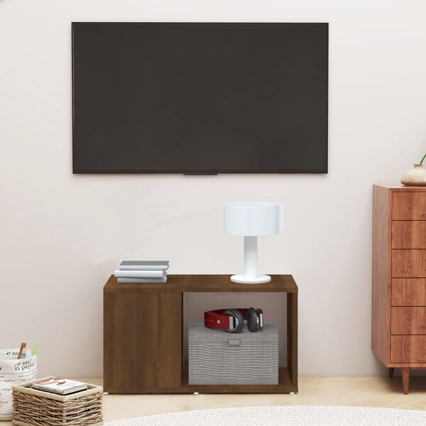vidaXL TV plaukts, ozolkoka krāsa, 60x24x32 cm, inženierijas koks