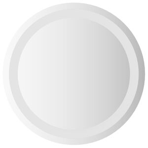 vidaXL LED vannas spogulis Caurspīdīgs &Oslash; 40 cm rūdīts stikls