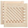 vidaXL skapja durvis, līstī&scaron;u dizains, 2 gab., 39,5x39,5 cm, priede