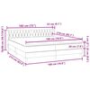 vidaXL Box atsperu gulta ar matračiem tum&scaron;i pelēks 180x210 cm samts
