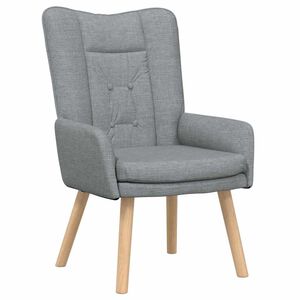 vidaXL atpūtas krēsls Gai&scaron;i pelēks 63 x 67 x 94 cm