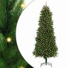 vidaXL Ziemassvētku eglīte su 300 LED ar statīvu Zaļa 240 cm PE