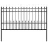 vidaXL Spike gredzena žogs HORST 200 x 150 cm Melns