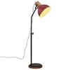 vidaXL grīdas lampa, 25 W, bružāti sarkana, 30x30x100-150 cm E27