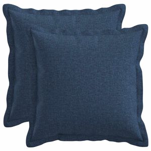vidaXL Spilvenu pārvalks 2 pcs HOUTEN Zila 30 x 30 cm Viltots lins
