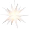 vidaXL Ziemassvētku lampa ar LED, salokāma, balta, 43 cm
