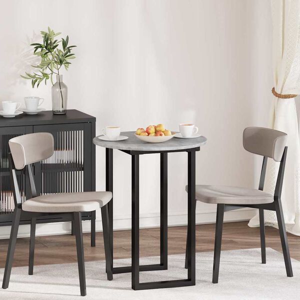 vidaXL Galda virsma Betona pelēka 60 x 60 x 1,5 cm Inženierijas koks