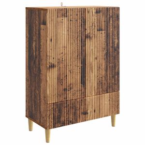 vidaXL Puse ar atvilktni Vecs koks 66 x 34,5 x 95 cm Inženierijas koks