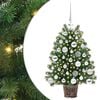 vidaXL Mākslīgā Ziemassvētku eglīte su 150 LED Zaļa 75 cm PE un PVC