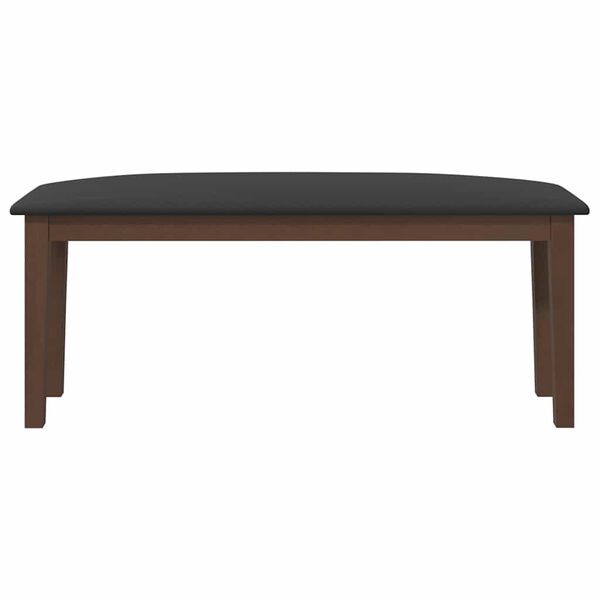 vidaXL Sols 110 cm Brūns Masīvkoka gumija