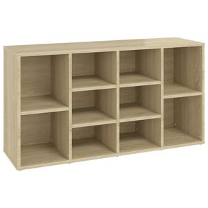 vidaXL apavu plaukts, ozolkoka krāsa, 103x30x55cm, inženierijas koks