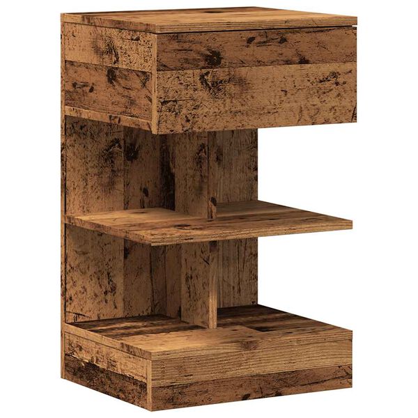 vidaXL Nakts skapis Old Wood 40x35x65 cm Engineered Wood