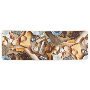 vidaXL virtuves paklājs, 60x180cm, daudzkrāsains, mazgājams