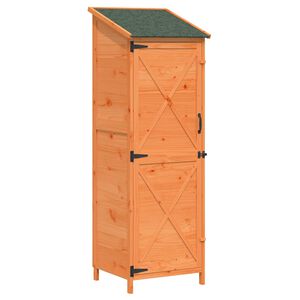 vidaXL Dārza &scaron;ķūņi Brūna 59,5 x 56 x 176,5 cm Masīvs egle koks