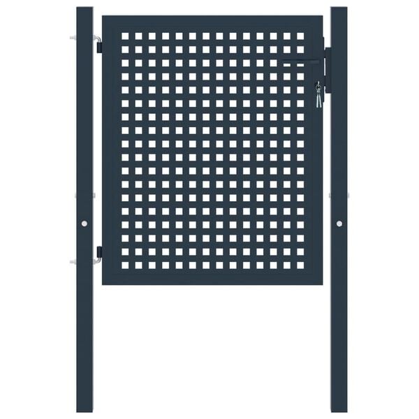 vidaXL žoga vārti, antracīta krāsā, 102x75 cm, tērauds