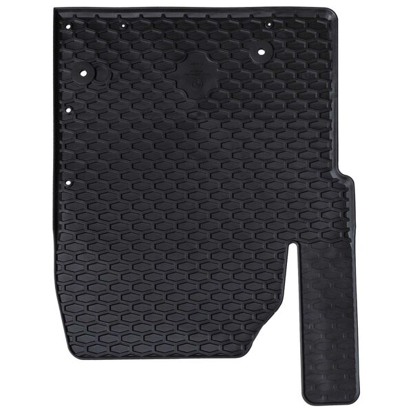 vidaXL Auto paklājs 3 pcs Melns piemērots TRANSIT CUSTOM 2023- Gumija