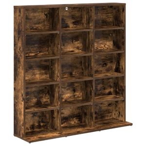 vidaXL CD skapis Kūpināts ozols 96 x 23,5 x 97,5 cm Inženierijas koks